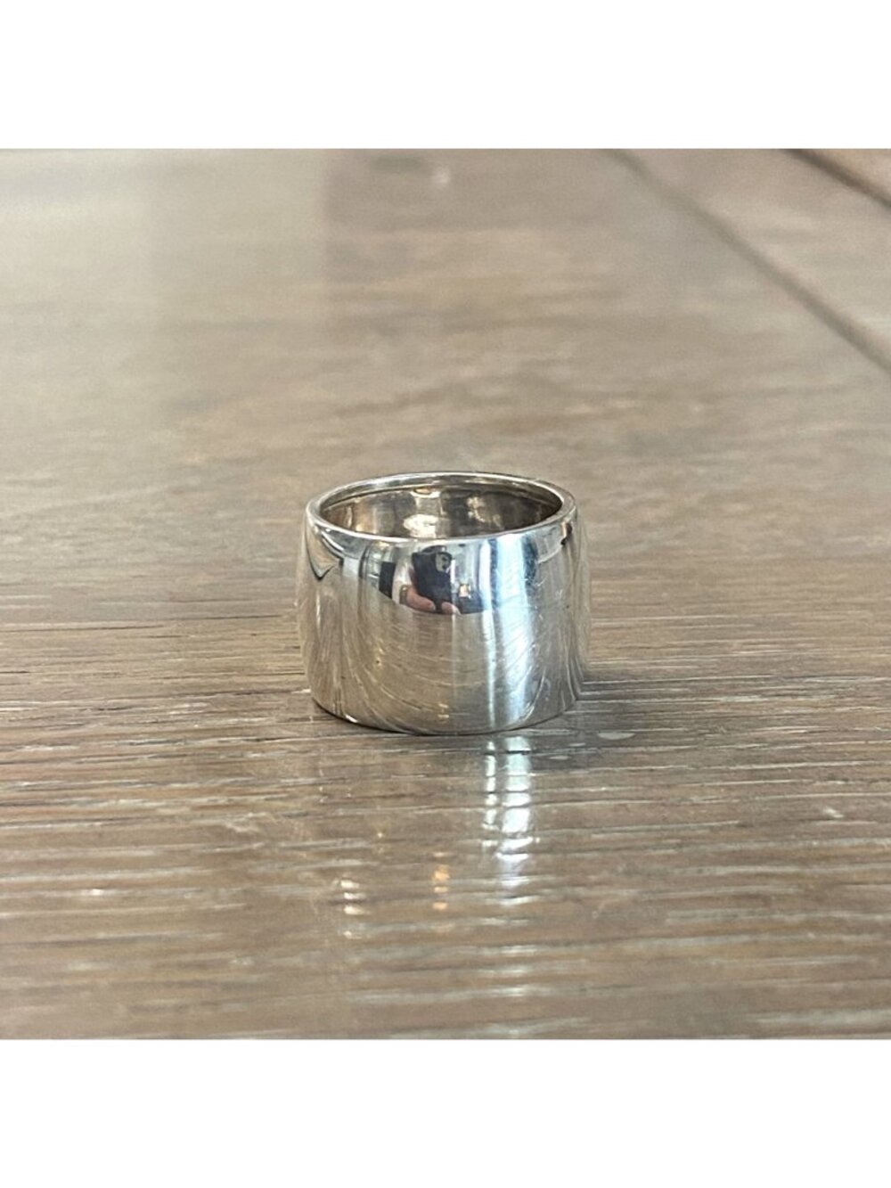 Silpada Sterling Silver 925 Polished Wide Band Cuff Cigar Ring Sz 7.25 - Picture 6 of 16